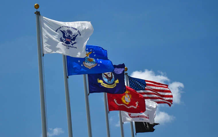 US Military Flags